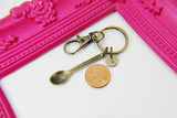 Bronze Spoon Charm Keychain N2663