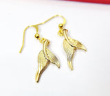 Gold Plated Mermaid Charm Earrings, Mermaid Tail Charm, Mermaid Jewelry, Little Girl Gift, N2753