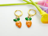 Orange Carrot Earrings, Gold Carrot Radish Charm Earrings, Veggies Jewelry, Best Gift Best Friends, Mom, Aunt, Sister, Grand Daughter, N2968