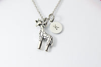 Silver Giraffe Necklace, Daughter Necklace, Gift for Daughter, Daughter Jewelry, Mother Daughter, N3112