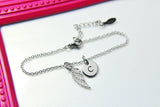 Angel Gift, Guardian Angel Bracelet Gift, Angel Wing, Good Luck Charm, Memorial, Condolences, Gift, New Beginnings Gift, Wing, N3127
