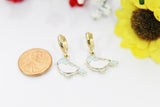 Bluebird Earrings, Gold Sparrow Bird Earrings, Hoop or Stud or Dangle Earrings in Option N3296