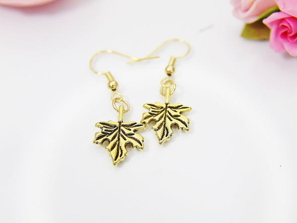 Halloween Earrings, Maple Leaf, Fall Autumn Gifts, Personalized, Christmas Gift, Birthday Gift, Appreciation Gift, Thank You Gift, N3692