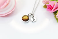 Tiger Eye Necklace, Tiger Eye Gemstone Jewelry, Birthstone Jewelry, Birthday Gift, Personalized Gift, Christmas Gift, N3586