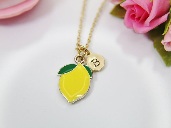 Lemon Necklace, Fall Autumn Halloween Gifts, Personalized, Christmas Gifts, Birthday Gift, Appreciation Gift, Thank You Gift, N3682