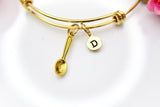 Gold Spoon Charm Bracelet, Spoon, Spoonie, Spoon Theory Jewelry Gift, N3922
