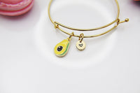 Avocado Bracelet, Gold Bracelet Gift, Personalized Gift, N4202