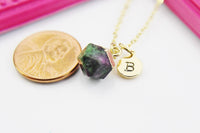 Ruby in Zoisite Necklace, Genuine Gemstone, Ruby in Zoisite for Courage and Strength, Energy Crystal Healing, N4263