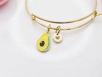Avocado Bracelet, Gold Bracelet Gift, Personalized Gift, N4202