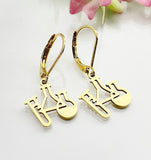 Gold Science Laboratory Beakers Earrings, Chemistry Science Teacher, Researcher Gift, Graduation Gifts, Scientist Gift, Hypoallergenic, L002