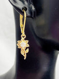 Sunflower Earrings, Sunflower Jewelry Gift, Sunflower, Girlfriends Gifts, Hypoallergenic Gold Earrings, L010
