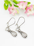 Whisk Earrings, Best Gift for Bakery Shop Baker Chef Culinary Schools, Foodie Gift, Mother's Day Gift, Hypoallergenic, Silver Earrings, L078