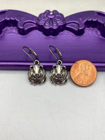 Guineapigs Earrings Hypoallergenic Earrings, Silver Guineapig, Hamster Charm, Animal Pet Jewelry Gift, Dangle Hoop Leverback Earrings, L267