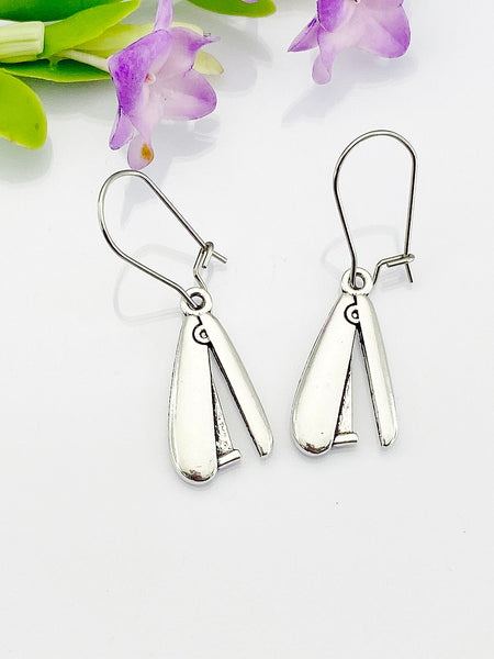 Staplers Earrings, Staplers Charm, Staplers Office Coworkers Jewelry Gift, Mother's Day Gift, Hypoallergenic, Silver Earrings, L043