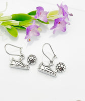 Soccer Earrings, Soccer Charm, Soccer Coach Team Jewelry Gift, Mother's Day Gift, Hypoallergenic, Silver Earrings, L049
