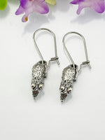 Mouse Earrings, Mouse Charm, Mouse Jewelry Gift, Hypoallergenic Earrings, Silver Earrings, L098