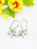 Dog Earrings, Animal Dog Charm, Dog Pet Jewelry Gift, Girl Gift, Hypoallergenic Earrings, Silver Earrings, L108