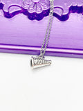 Cheerleader Necklace, Megaphone Charms, Cheerleader Jewelry Gifts, L411