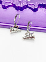 Cheerleader Earrings, Megaphone Charms, Cheerleader Jewelry Gifts, Hypoallergenic Earrings, L412