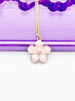 Gold Magnolias Necklace, L432