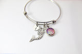 Mermaid Bracelet, Personalized Initial Gift, N4538