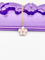 Gold Magnolias Necklace, L432