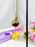 Best Mother's Day Gift for Mom Grandma Aunt, Tiger Eye Necklace, Spinner Necklace, Authentic Gemstone, Personalized Gift, N4691