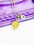 Best Mother's Day Gift for Mom Grandma Aunt, Citrine Necklace, Spinner Necklace, Authentic Gemstone, Personalized Gift, N4692