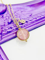 Cherry Quartz Necklace, Spinner Necklace, Gemstones Crystals, Best Mother's Day Gift, N4700