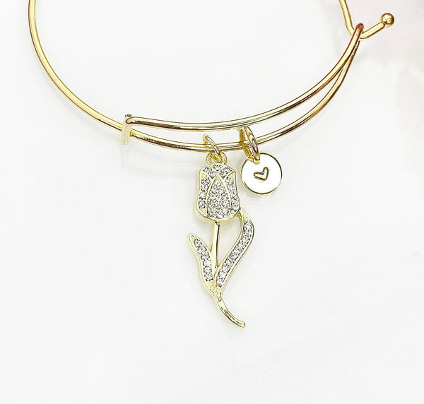 Gold Tulip Bracelet - Lebua Jewelry, Birthday Gifts, Personalized Gifts, N5084