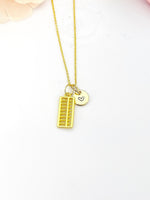 Gold Abacus Necklace - Lebua Jewelry, Birthday Gifts, Personalized Gifts, N5196