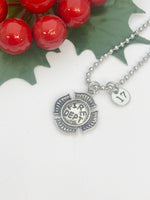 Firefighter Badge Number Necklace - LeBua Jewelry, Personalize Gifts, N5180