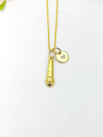 Gold Microphone Necklace - Lebua Jewelry, Luck Gifts, Personalized Gifts, N5189