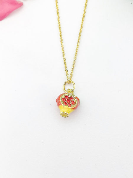 Gold Pomegranate Necklace - Lebua Jewelry, Birthday Gifts, N5210A