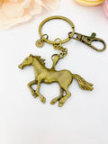 Bronze Horse Charm Keychain - LeBua Jewelry, Personalize Customized Jewelry Gifts, N4653A