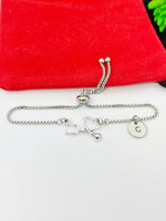 Silver Stethoscope Charm Bolo Bracelets - Lebua Jewelry, Doctor Nurse Jewelry Gifts, Personalized Customized Gifts, N1002B