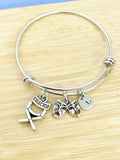 Best Seller Christmas Gifts, Silver Director Chair Comedy Bracelet - Lebua Jewelry, Actor Theater Arts Gifts, N4929D