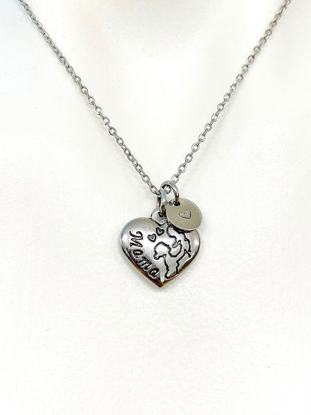 Silver Mama Charm Necklace - Lebua Jewelry, Best Seller Christmas Gifts, N3639