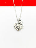 Silver Aunt Charm Necklace - Lebua Jewelry, Best Seller Christmas Gifts, N3632