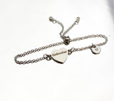 Godmother Heart Bolo Bracelet - Lebua Jewelry, Best Seller Godmother Gifts, D001A