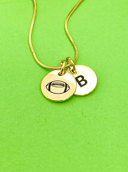 Football Gift, Football Necklace, Football Bracelet, Football Keychain, Optional, Football Jewelry, Football Team Gift, Lebua Jewelry, D247