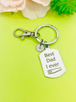 Best Christmas Gifts for Dad, Funny Gifts, Stainless Steel Best Dad I ever Keychain - Lebua Jewelry, D146