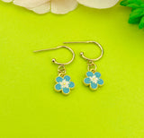 Gold Cherry Blossom Earrings, Sakura Japanese Girl Friends Jewelry Gifts, Lebua Jewelry, N5301A