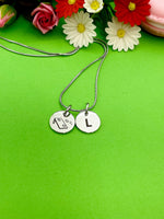 Silver Cornhole Necklace Bracelet Keychain Optional Best Christmas Gifts, Personalized Customized Monogram Jewelry, Lebua Jewelry, D228