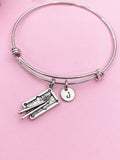 Silver Billiards Pool Table Snooker Charm Bracelet Gifts Ideas- Lebua Jewelry, Personalized Customized Monogram Made to Order Jewelry, N5456