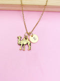 Lebua Jewelry Gold Camel Charm Necklace Zookeeper Gifts Idea Personalized Customized Made to Order, AN404