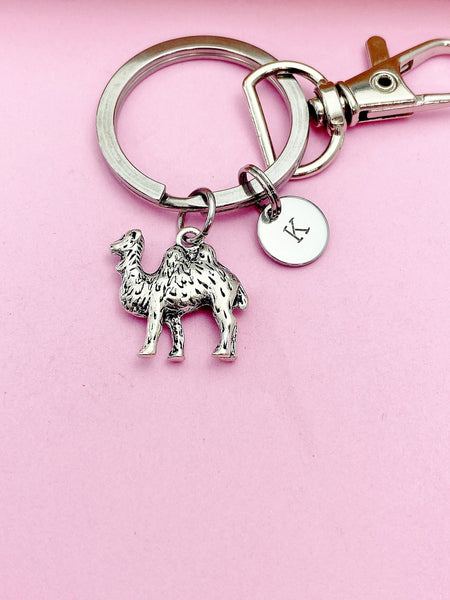 Lebua Jewelry Silver Camel Charm Keychain Desert Animal Pet Zookeeper Gifts Idea Personalized Customized Made to Order, AN2100