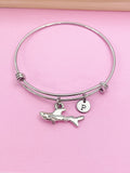 Lebua Jewelry Silver Shark Charm Bracelet Scuba Driving Swimmer Gifts Ideas Personalized Customized Made to Order, N4187