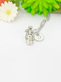 Silver Lantern Charm Necklace Guiding Achieve Goal Gift Ideas- Lebua Jewelry, Personalized Customized Monogram Made to Order Jewelry, N5476