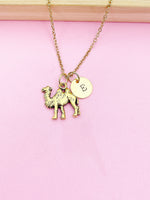 Lebua Jewelry Gold Camel Charm Necklace Zookeeper Gifts Idea Personalized Customized Made to Order, AN404